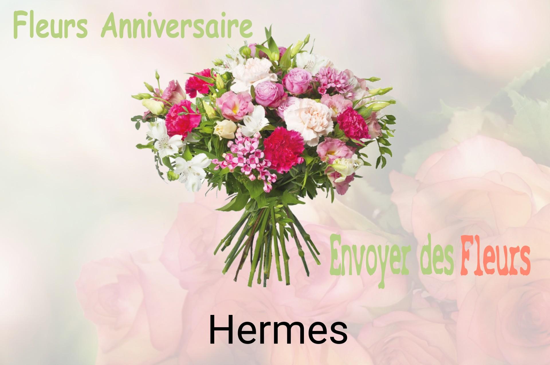 Bouquet de fleurs d’anniversaire livré à Hermes